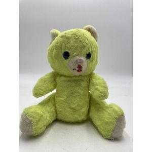 antique vintage jointed bear mohair‎ vedmedic sawdust yellow plush